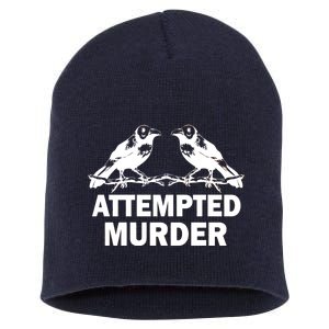 Two Crows Attempted Murder Short Acrylic Beanie