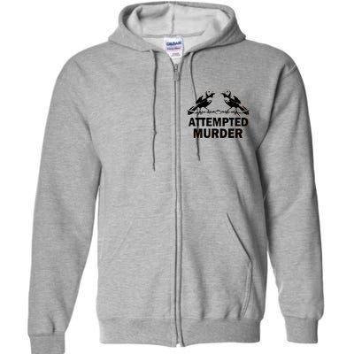 Two Crows Attempted Murder Full Zip Hoodie