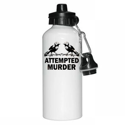 Two Crows Attempted Murder Aluminum Water Bottle