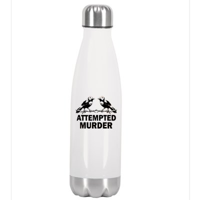 Two Crows Attempted Murder Stainless Steel Insulated Water Bottle