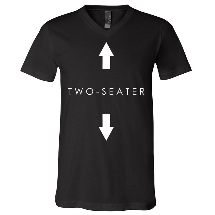 Two-Seater Arrow Classic Logo V-Neck T-Shirt