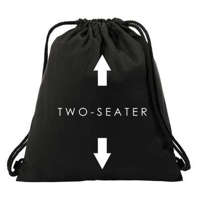 Two-Seater Arrow Classic Logo Drawstring Bag