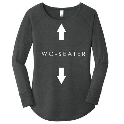 Two-Seater Arrow Classic Logo Women's Perfect Tri Tunic Long Sleeve Shirt