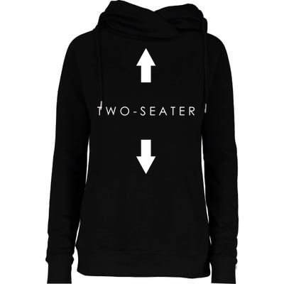 Two-Seater Arrow Classic Logo Womens Funnel Neck Pullover Hood