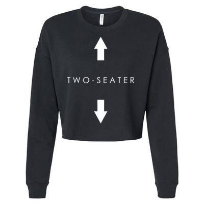 Two-Seater Arrow Classic Logo Cropped Pullover Crew
