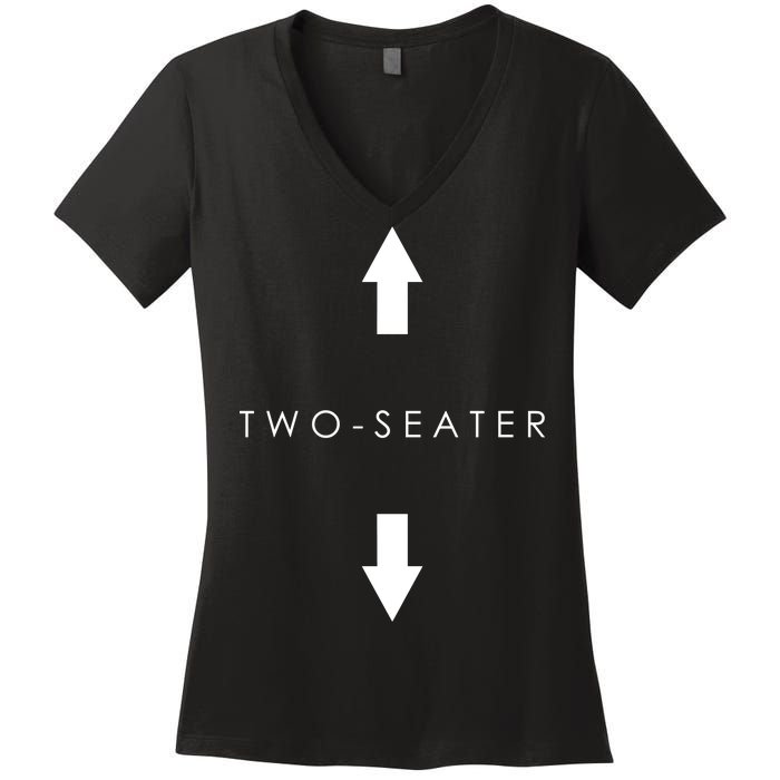 Two-Seater Arrow Classic Logo Women's V-Neck T-Shirt