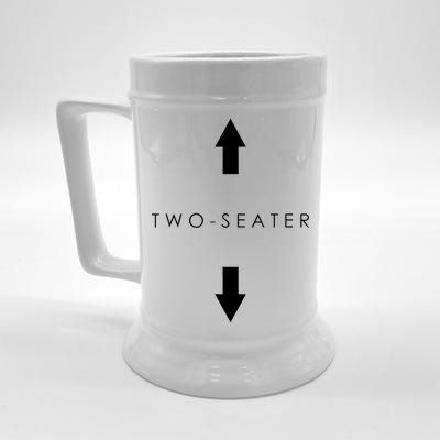 Two-Seater Arrow Classic Logo Beer Stein