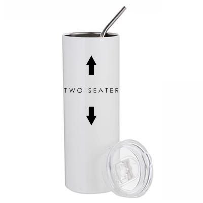 Two-Seater Arrow Classic Logo Stainless Steel Tumbler