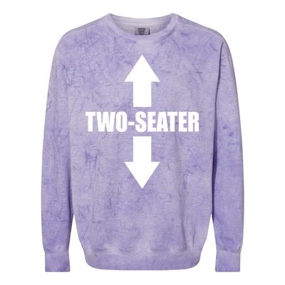 Two Seater Arrow Funny Colorblast Crewneck Sweatshirt