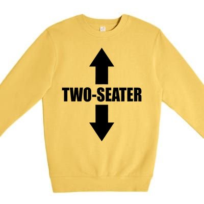 Two Seater Arrow Funny Premium Crewneck Sweatshirt