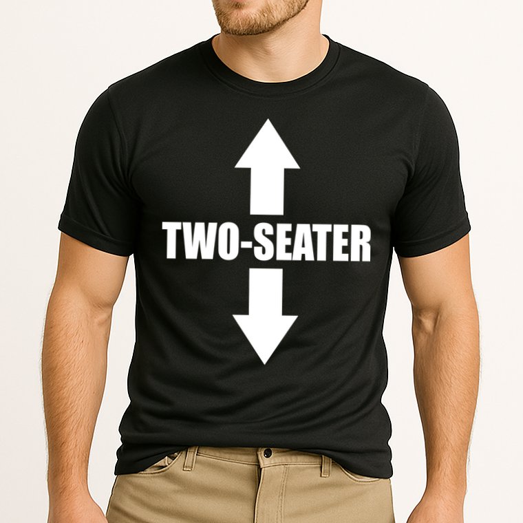 Two Seater Arrow Funny Performance Shirt