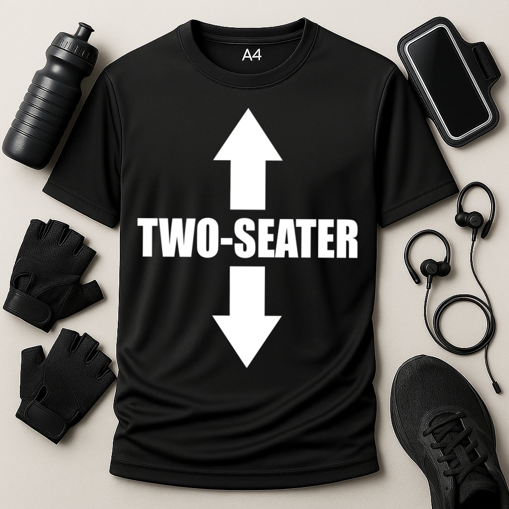 Two Seater Arrow Funny Performance Shirt