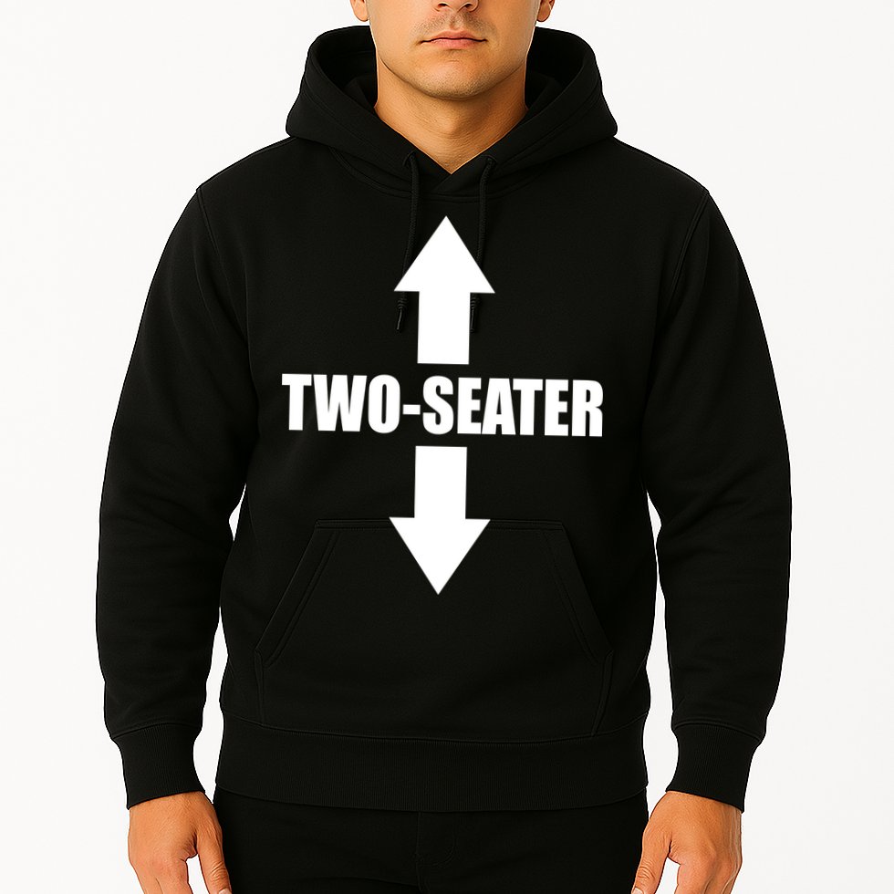 Two Seater Arrow Funny Hoodie