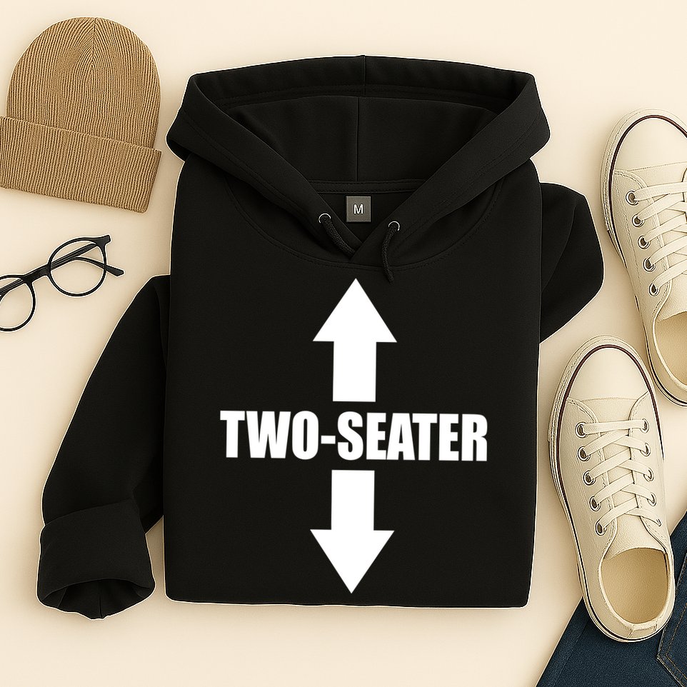 Two Seater Arrow Funny Hoodie