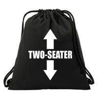 Two Seater Arrow Funny Drawstring Bag