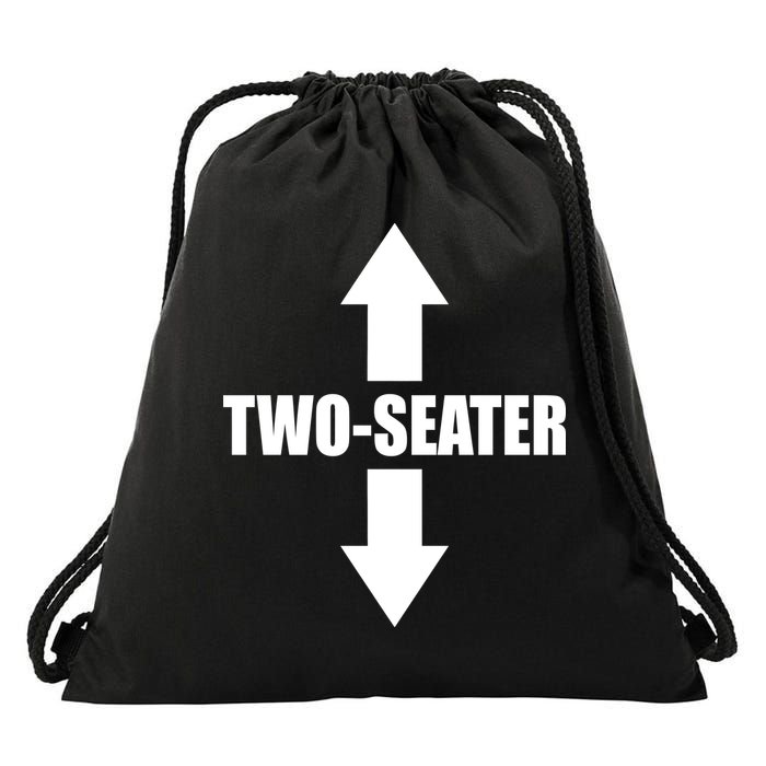 Two Seater Arrow Funny Drawstring Bag