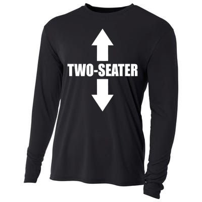 Two Seater Arrow Funny Cooling Performance Long Sleeve Crew