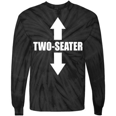 Two Seater Arrow Funny Tie-Dye Long Sleeve Shirt