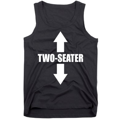 Two Seater Arrow Funny Tank Top