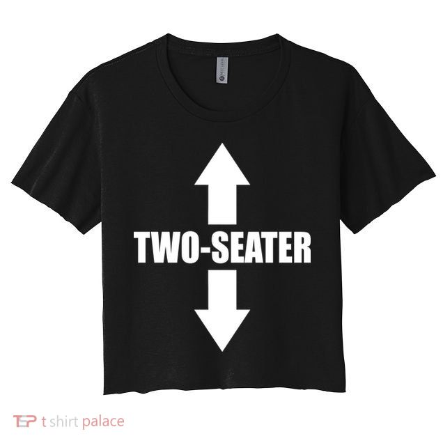 Two Seater Arrow Funny Crop Top