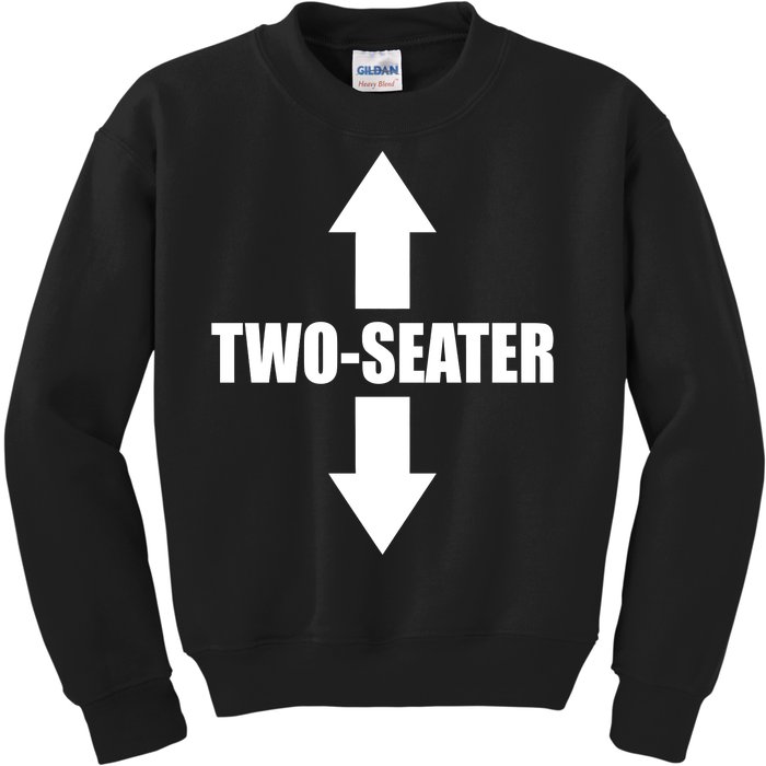 Two Seater Arrow Funny Kids Sweatshirt