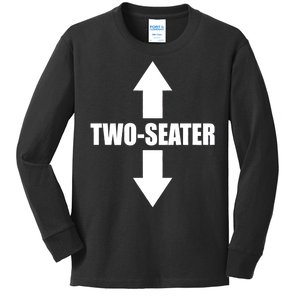 Two Seater Arrow Funny Kids Long Sleeve Shirt