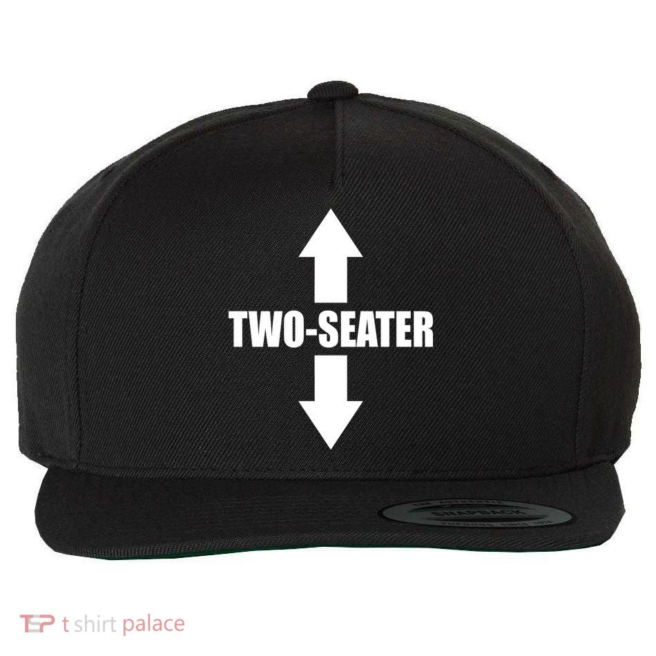 Two Seater Arrow Funny Wool Snapback Cap