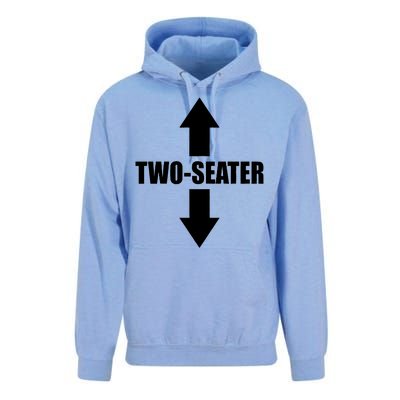 Two Seater Arrow Funny Unisex Surf Hoodie