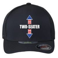 Two-Seater USA Flag Arrows Funny Flexfit Unipanel Trucker Cap