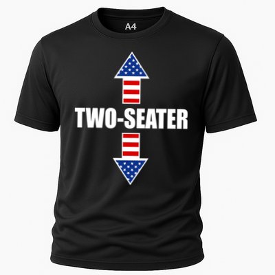 Two-Seater USA Flag Arrows Funny Performance Shirt