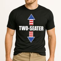 Two-Seater USA Flag Arrows Funny Cooling Performance Crew T-Shirt