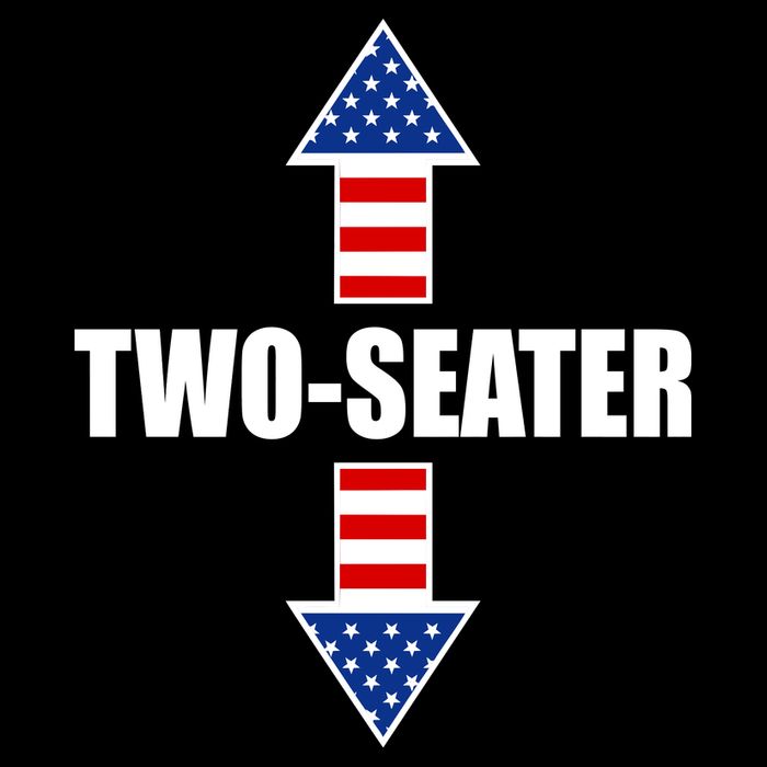 Two-Seater USA Flag Arrows Funny Cooling Performance Crew T-Shirt