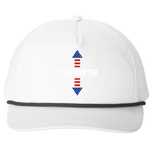 Two-Seater USA Flag Arrows Funny Snapback Five-Panel Rope Hat