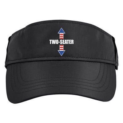 Two-Seater USA Flag Arrows Funny Adult Drive Performance Visor
