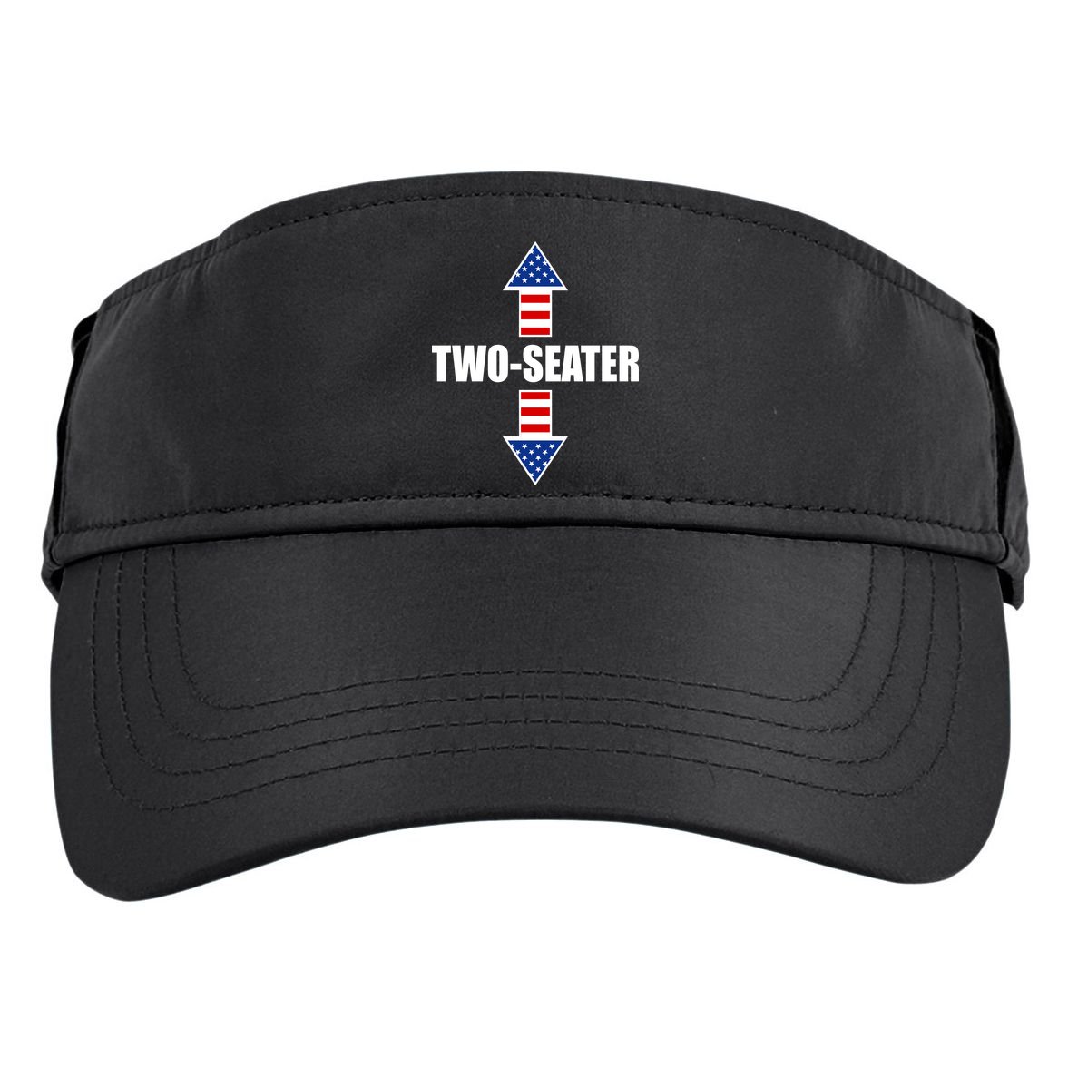 Two-Seater USA Flag Arrows Funny Adult Drive Performance Visor