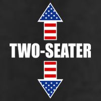 Two-Seater USA Flag Arrows Funny Adult Drive Performance Visor