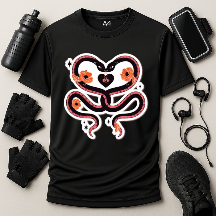 Two Snakes Sad Romance Cooling Performance Crew T-Shirt