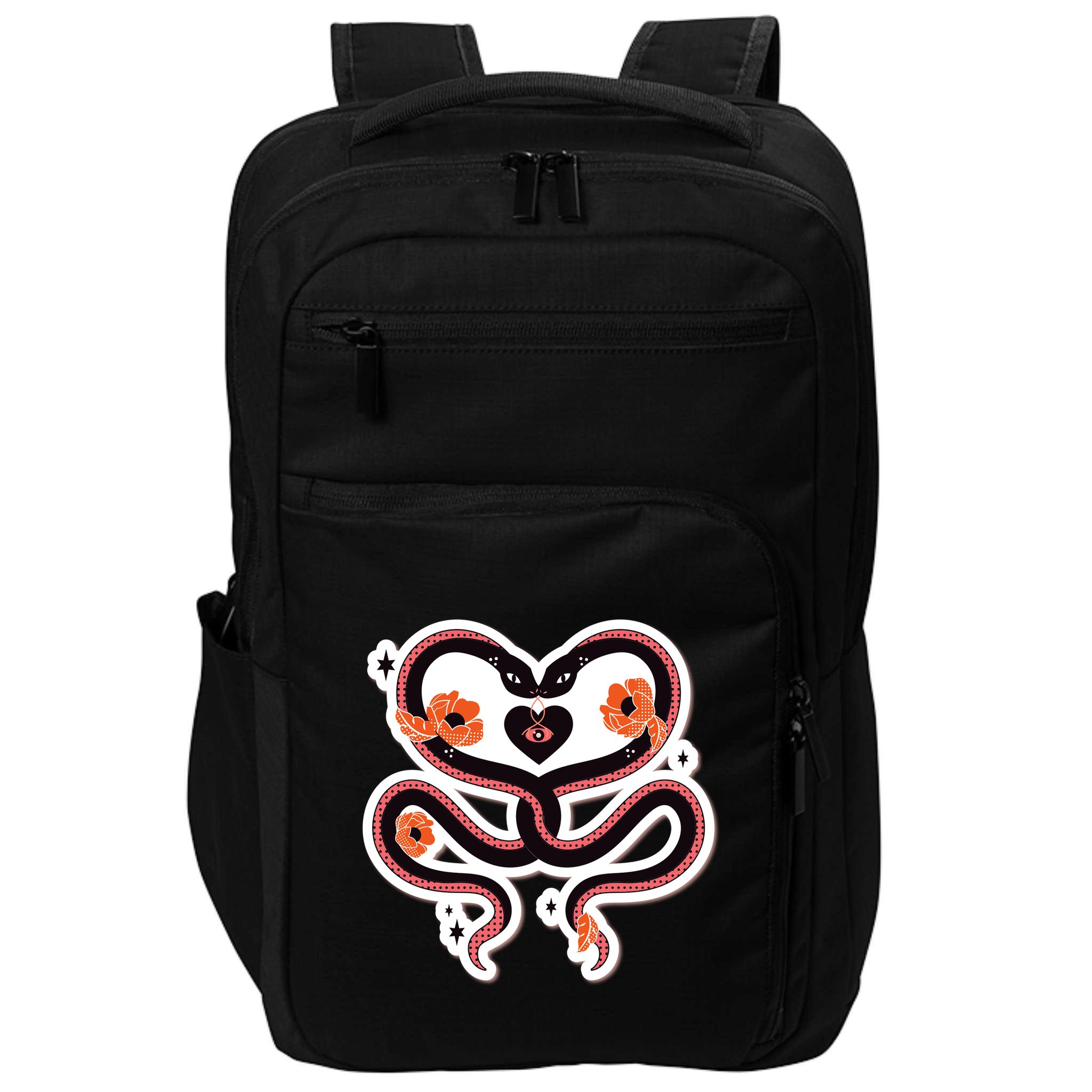 Two Snakes Sad Romance Impact Tech Backpack