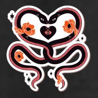 Two Snakes Sad Romance Adult Drive Performance Visor