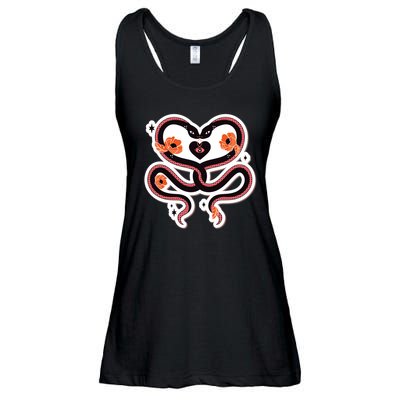 Two Snakes Sad Romance Ladies Essential Flowy Tank