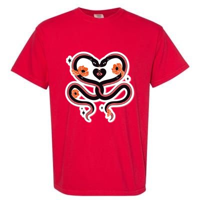 Two Snakes Sad Romance Garment-Dyed Heavyweight T-Shirt