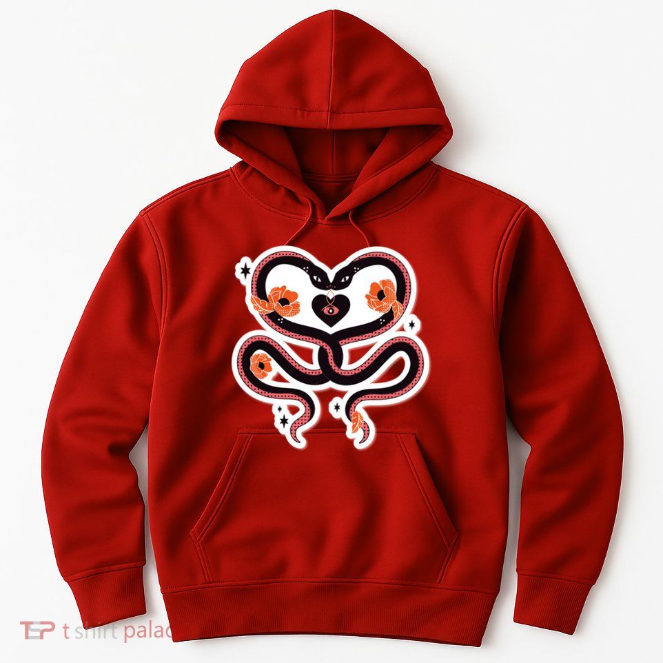 Two Snakes Sad Romance Hoodie
