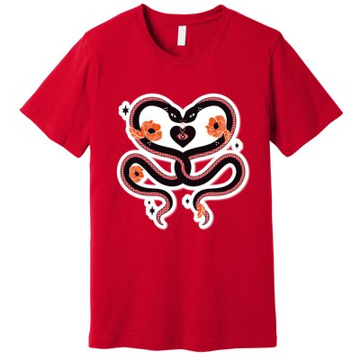 Two Snakes Sad Romance Premium T-Shirt