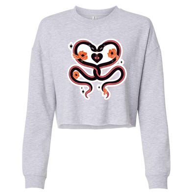 Two Snakes Sad Romance Cropped Pullover Crew