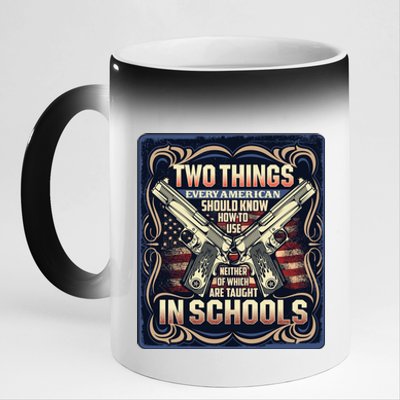 Two Things Every American Should Know How To Use 11oz Black Color Changing Mug