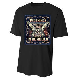 Two Things Every American Should Know How To Use Performance Sprint T-Shirt