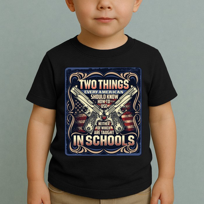 Two Things Every American Should Know How To Use Toddler T-Shirt