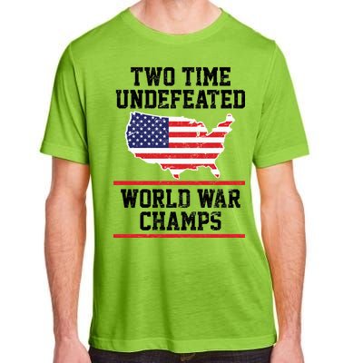 Two Time Undefeated World War Champs Adult ChromaSoft Performance T-Shirt