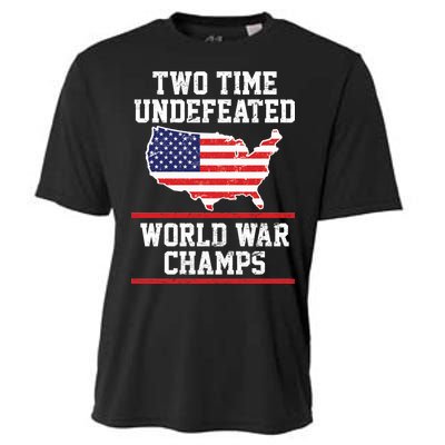 Two Time Undefeated World War Champs Cooling Performance Crew T-Shirt