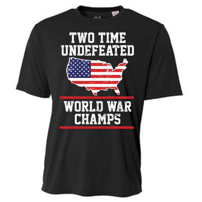 Two Time Undefeated World War Champs Cooling Performance Crew T-Shirt